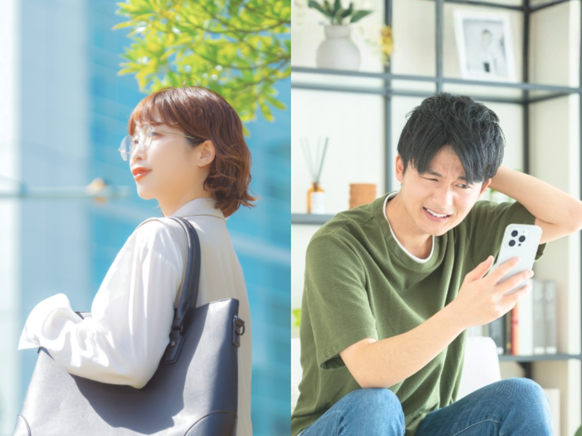 男女が悩んでいる姿