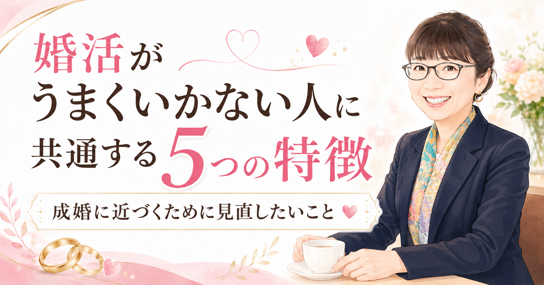 婚活がうまくいかない人に共通する5つの特徴
